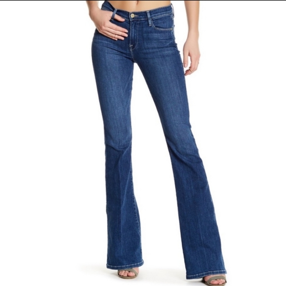 FRAME DENIM Huntley le high flare jeans